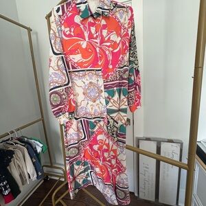 Multicolor Printed Women's Dress